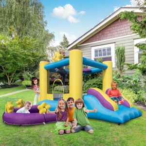 Inflatable Jumping Castle with Pool and Slide include Air Blower