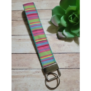 Colorful Stripes On Green