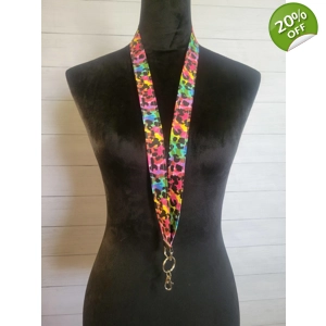 Colorful Cheetah Lanyard