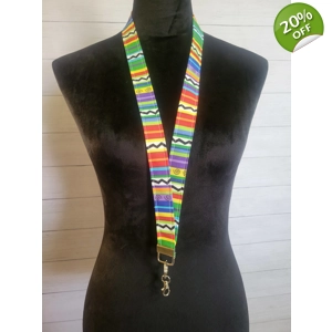 Colorful Stripes Lanyard