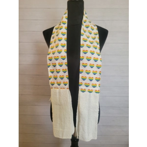 Rainbow Hearts Kitchen Scarf / Boa