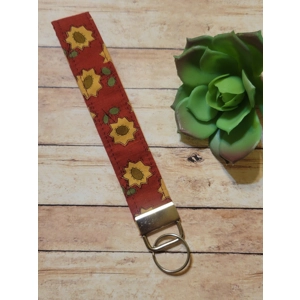 Sunflowers On Dark Red