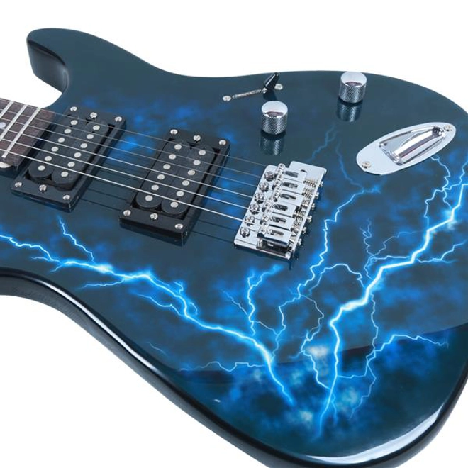 Additional Image for Glarry GST-E Electric Guitar Full Size Rosewood Fingerboard HH Pick-up