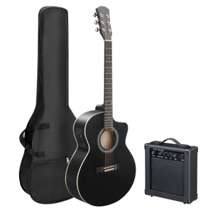 KMA102 41In Basswood Matte Acoustic/Electric Guitar With Amp And Accessories