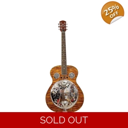 Beginner Metal Resonator Guitar With Built In Pre-Amp