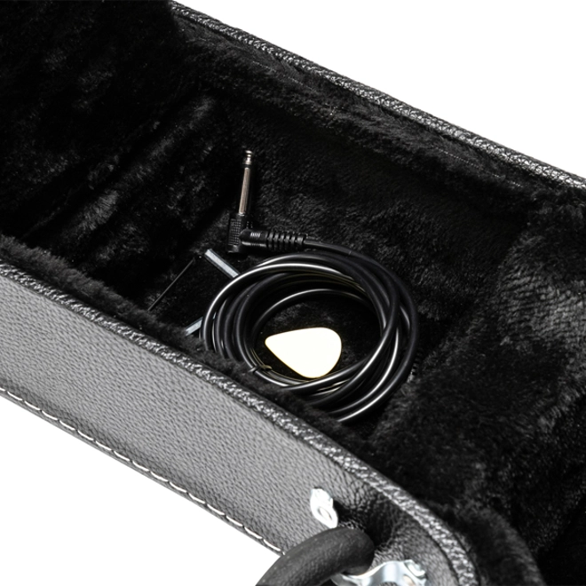 Additional Image for Fine-Grain PU Leather Hard Case for 335 Style Semi-Hollow & Hollowbody Electric Guitar