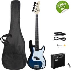 Glarry GP Bass Guitar Kit With 20 Watt Amp