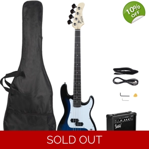 Glarry GP Bass Guitar Kit With 20 Watt Amp