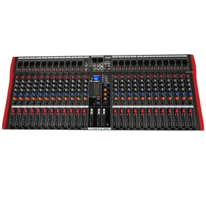24-Channel Audio Mixing Board for DJ/Live/Studio — Bluetooth + USB, Professional Analog Mixer