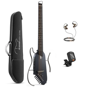 Donner HUSH™ I Acoustic-Electric Travel Guitar Black