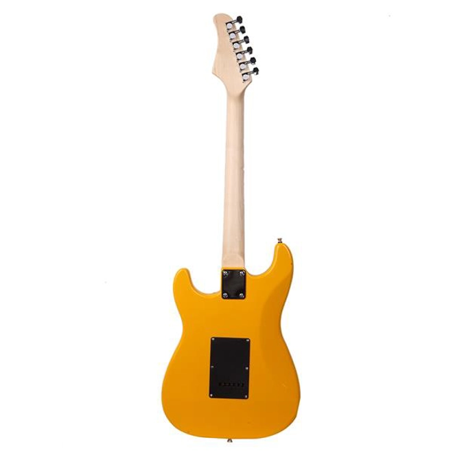 Additional Image for GST Stylish Electric Guitar Kit with Black Pickguard Orange