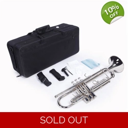 Drop B Adjustable Student Trumpet Set Silver
