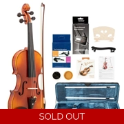 4/4 Spruce Panel Violin Set Bright Natural Wood