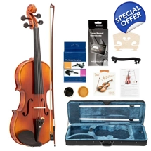 4/4 Spruce Panel Violin Set Bright Natural Wood