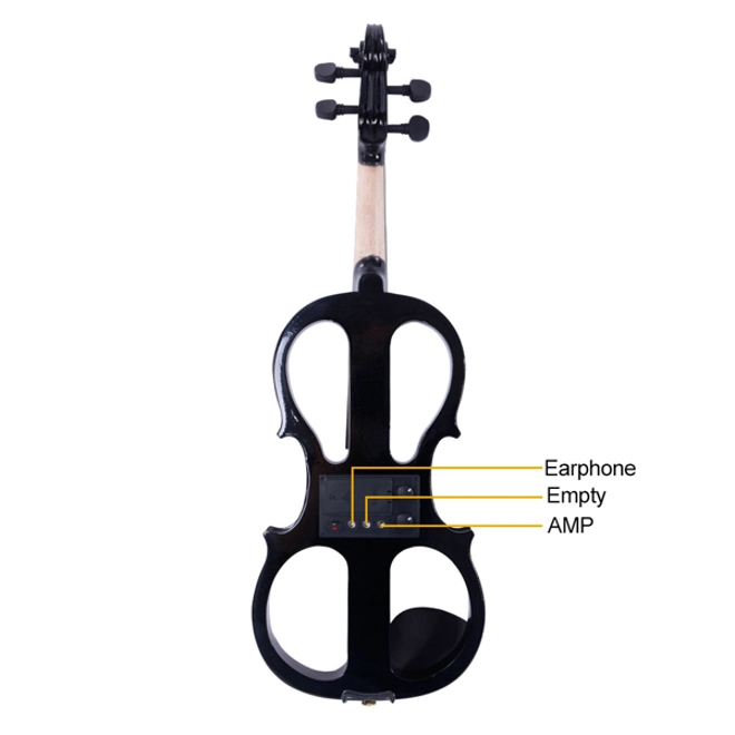 Additional Image for 4/4 Electric Silent Violin Case Bow Rosin Headphone Connecting Line V-0