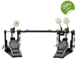 Wool Felt Hammer Double Drum Pedal Professional Double Bass Drum Pedal Black