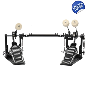Wool Felt Hammer Double Drum Pedal Professional Double Bass Drum Pedal Black