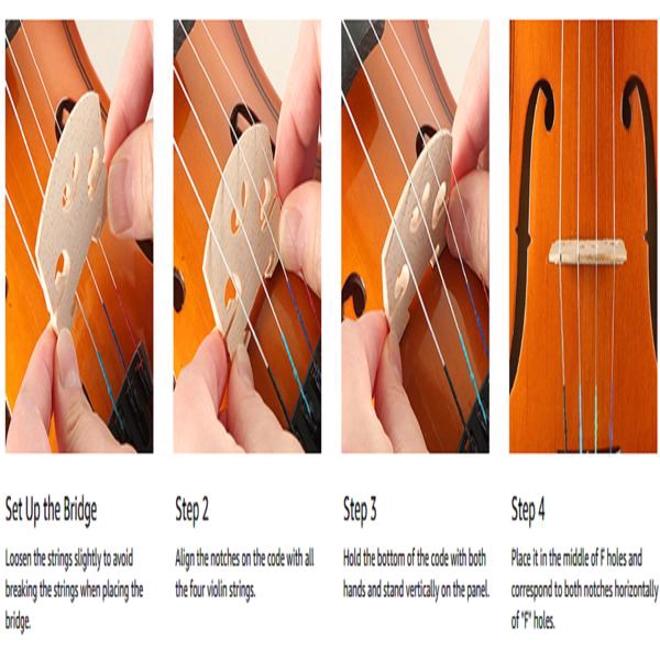 Additional Image for 4/4 Electric Silent Violin Case Bow Rosin Headphone Connecting Line V-0