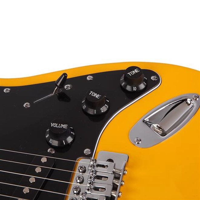 Additional Image for GST Stylish Electric Guitar Kit with Black Pickguard Orange