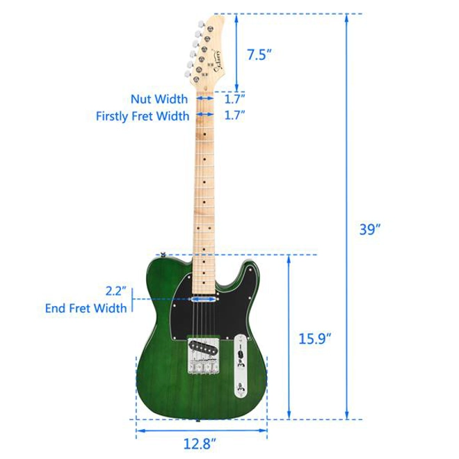 Additional Image for GTL Maple Fingerboard Electric Guitar Green