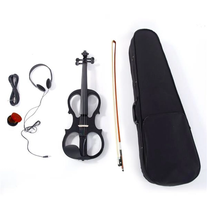 Additional Image for 4/4 Electric Silent Violin Case Bow Rosin Headphone Connecting Line V-0