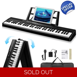 GEP-204 61 Key Folding Digital Piano Semi-Weighted