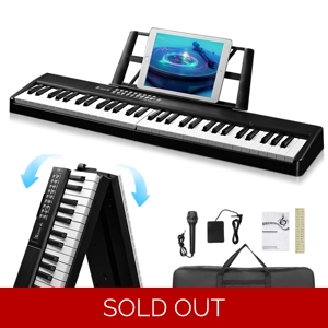 GEP-204 61 Key Folding Digital Piano Semi-Weighted