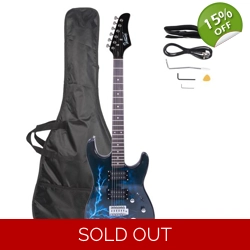 Glarry GST-E Electric Guitar Full Size Rosewood Fingerboard HH Pick-up