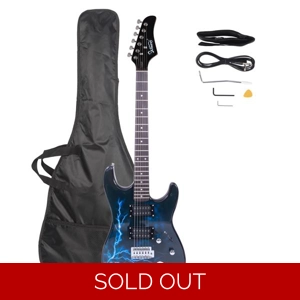 Glarry GST-E Electric Guitar Full Size Rosewood Fingerboard HH Pick-up