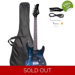 Glarry GST-E Electric Guitar Full Size Rosewood Fingerboard HH Pick-up