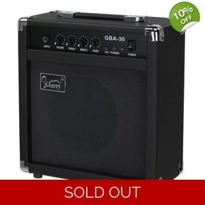 30W GBA-30 Electric Bass Amplifier Black