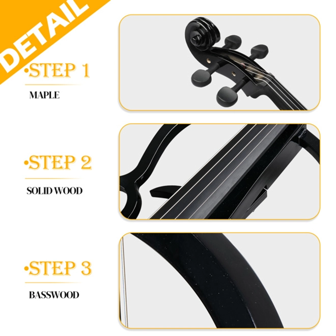 Additional Image for 4/4 Electric Cello with Case