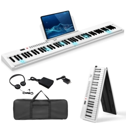 GPP-106 88 Key Folding Piano Semi-Weighted Standard Keyboard Digital Piano