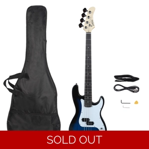Glarry GP Electric Bass Guitar Blue
