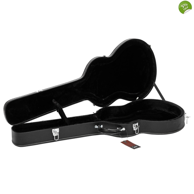 product Image for Fine-Grain PU Leather Hard Case for 335 Style Semi-Hollow & Hollowbody Electric Guitar