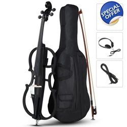 4/4 Electric Cello with Case