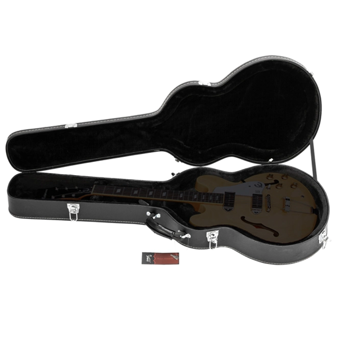 Additional Image for Fine-Grain PU Leather Hard Case for 335 Style Semi-Hollow & Hollowbody Electric Guitar