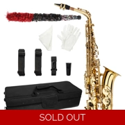 Mid-range Alto Drop E Lacquered Golden Saxophone