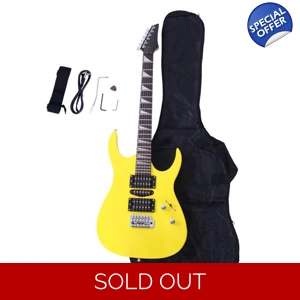 Beginner 170 Electric Guitar HSH Pickup With Bag Yellow