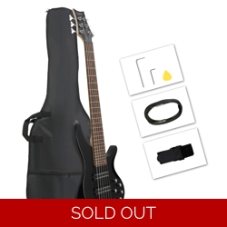 44 Inch GIB 6 String H-H Pickup Laurel Wood Fingerboard Electric Bass Guitar