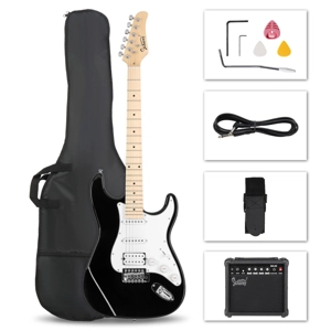 Glarry GST H-S-S Pickup Electric Guitar Set With 20w Amp