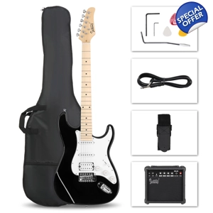 Glarry GST H-S-S Pickup Electric Guitar Set With 20w Amp