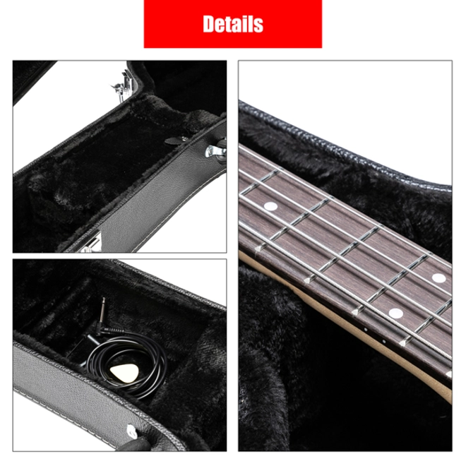 Additional Image for Fine-Grain PU Leather Hard Case for 335 Style Semi-Hollow & Hollowbody Electric Guitar