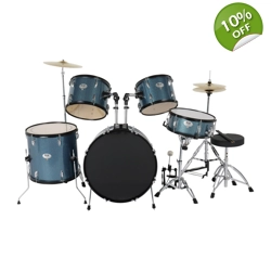 MCH Full Size Adult Drum Set 5-Piece Blue