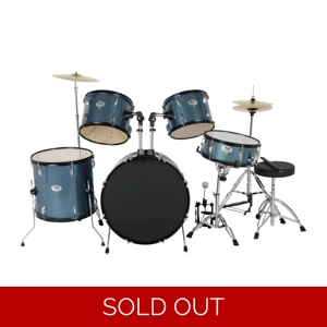 MCH Full Size Adult Drum Set 5-Piece Blue