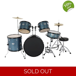 MCH Full Size Adult Drum Set 5-Piece Blue