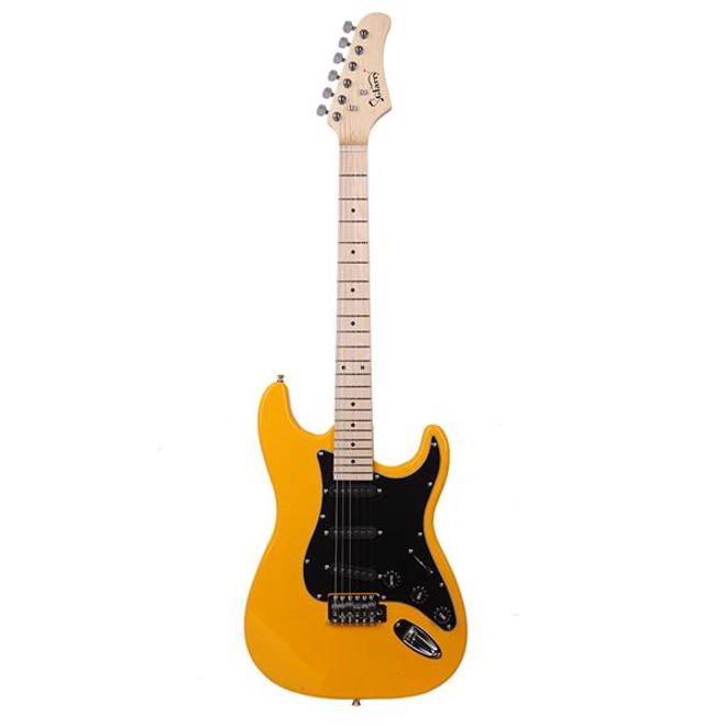 Additional Image for GST Stylish Electric Guitar Kit with Black Pickguard Orange