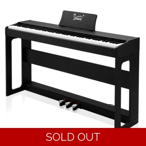 Glarry GDP-104 88 Keys Full Weighted Keyboards Digital Piano Black