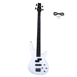 IB Style 4 String Bass Guitar White