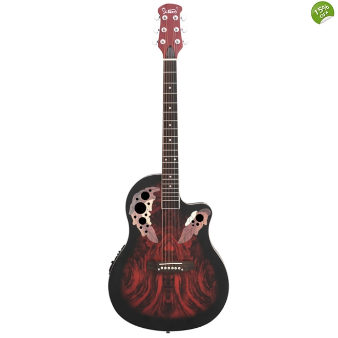 product Image for Glarry 41 inch Full-Size Cutaway Acoustic-Electric Guitar